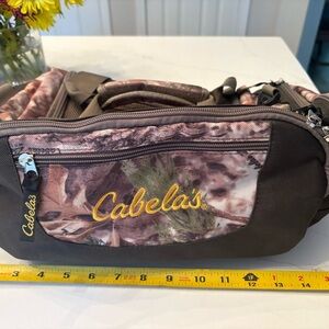 Cabela's Brown and Camouflage Duffel Bag